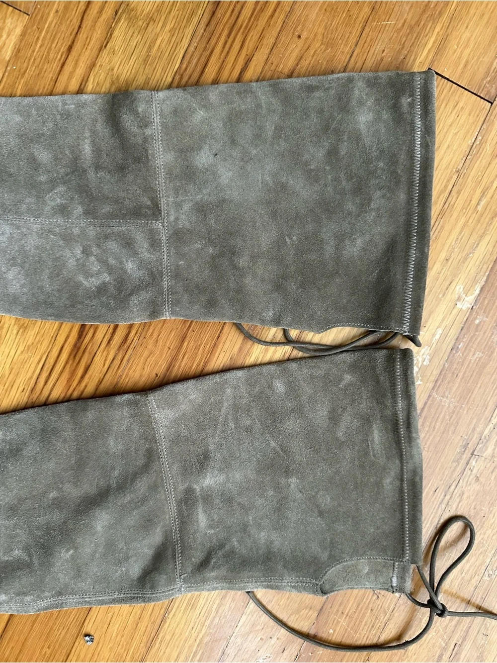 Aldo Over-the-Knee Suede Boots in Taupe